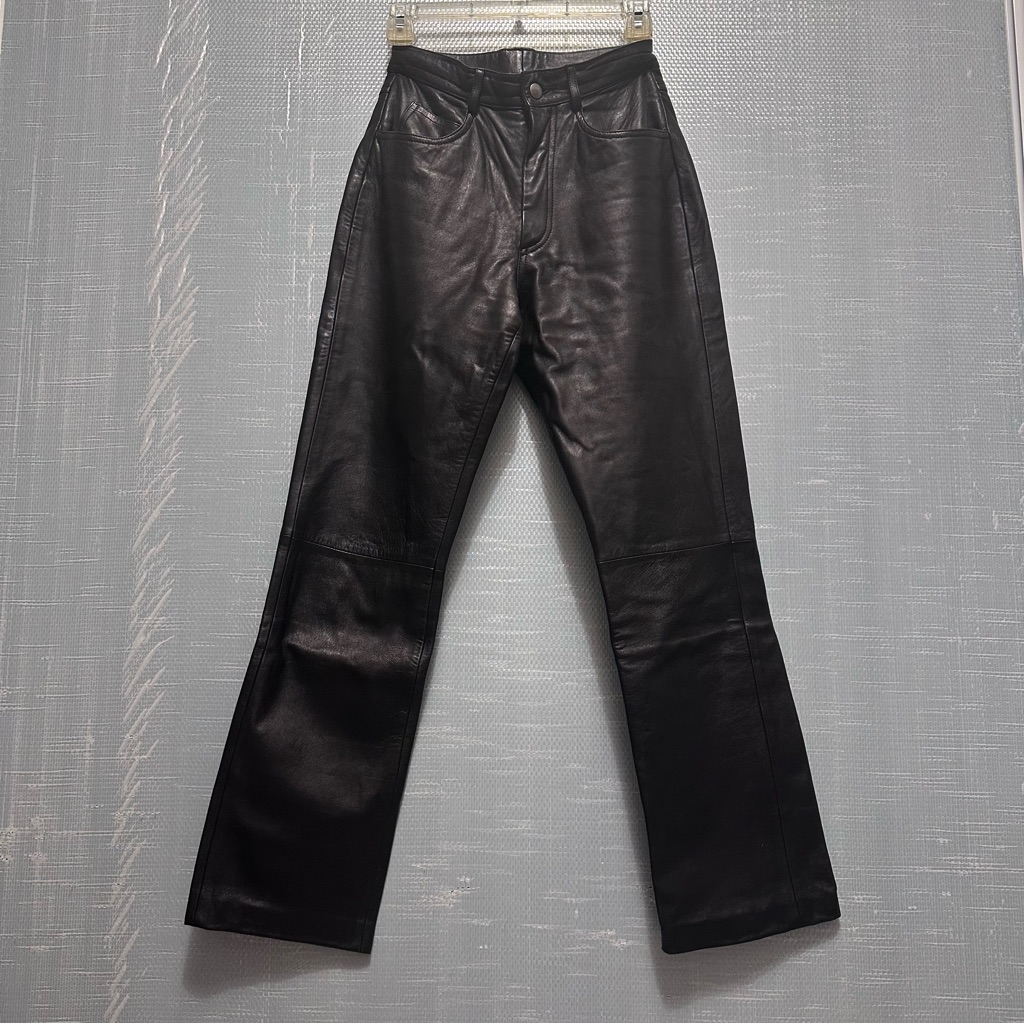 Cache Black Leather Women’s Pants